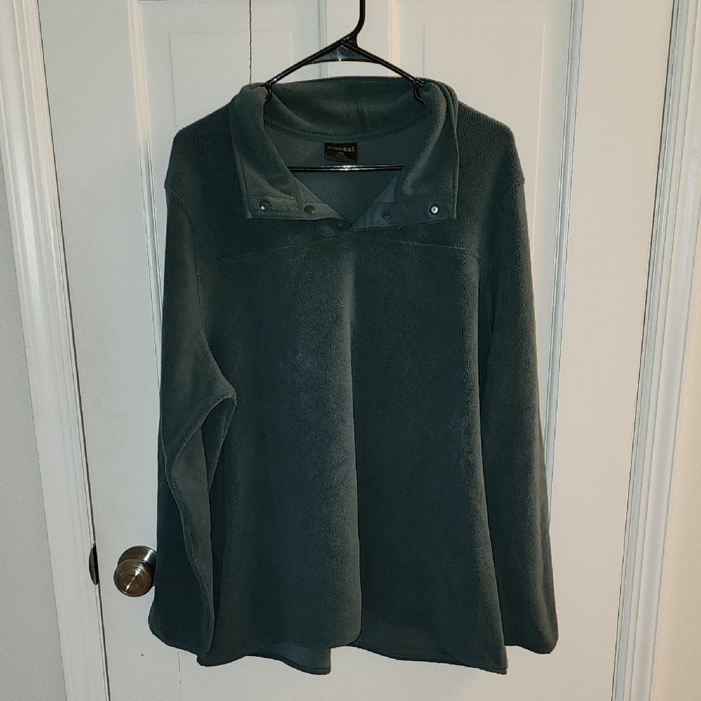 Dark Green Fleece Pullover 32 Degree Heat